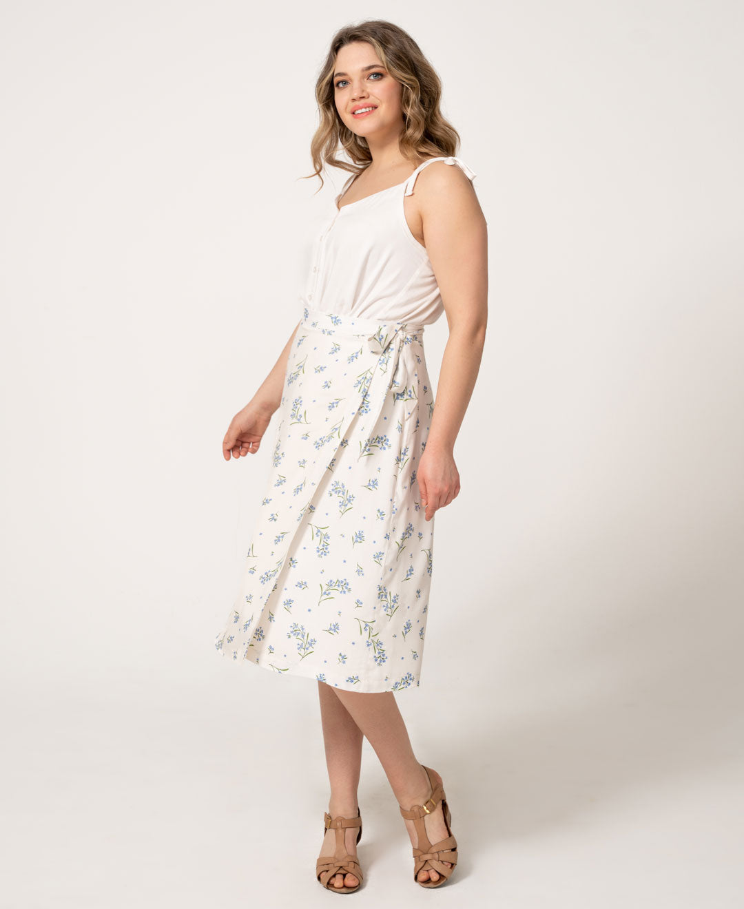 Camisole blanche en coton biologique faite au Québec