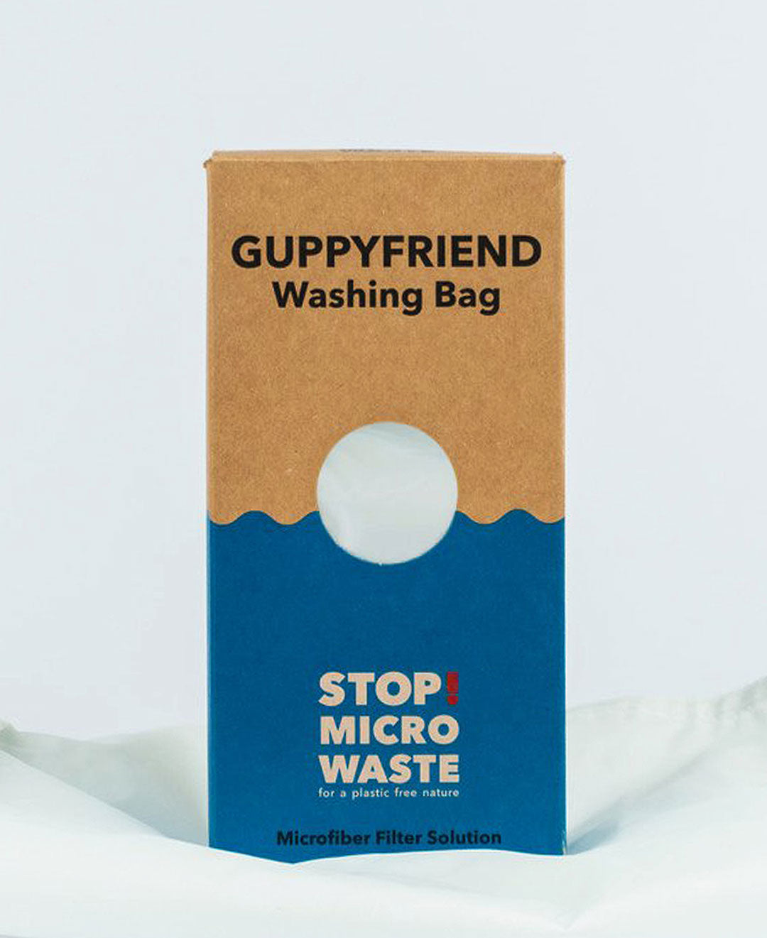 Sac de lavage Guppyfriend fibres microplastiques vêtements synthétiques