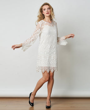 With defect - Recycled bottle lace dress *SLIP DRESS MISSING